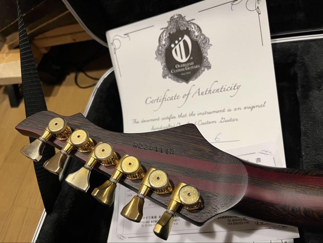 ギター Overload Custom Guitars Rea6 Trans Black