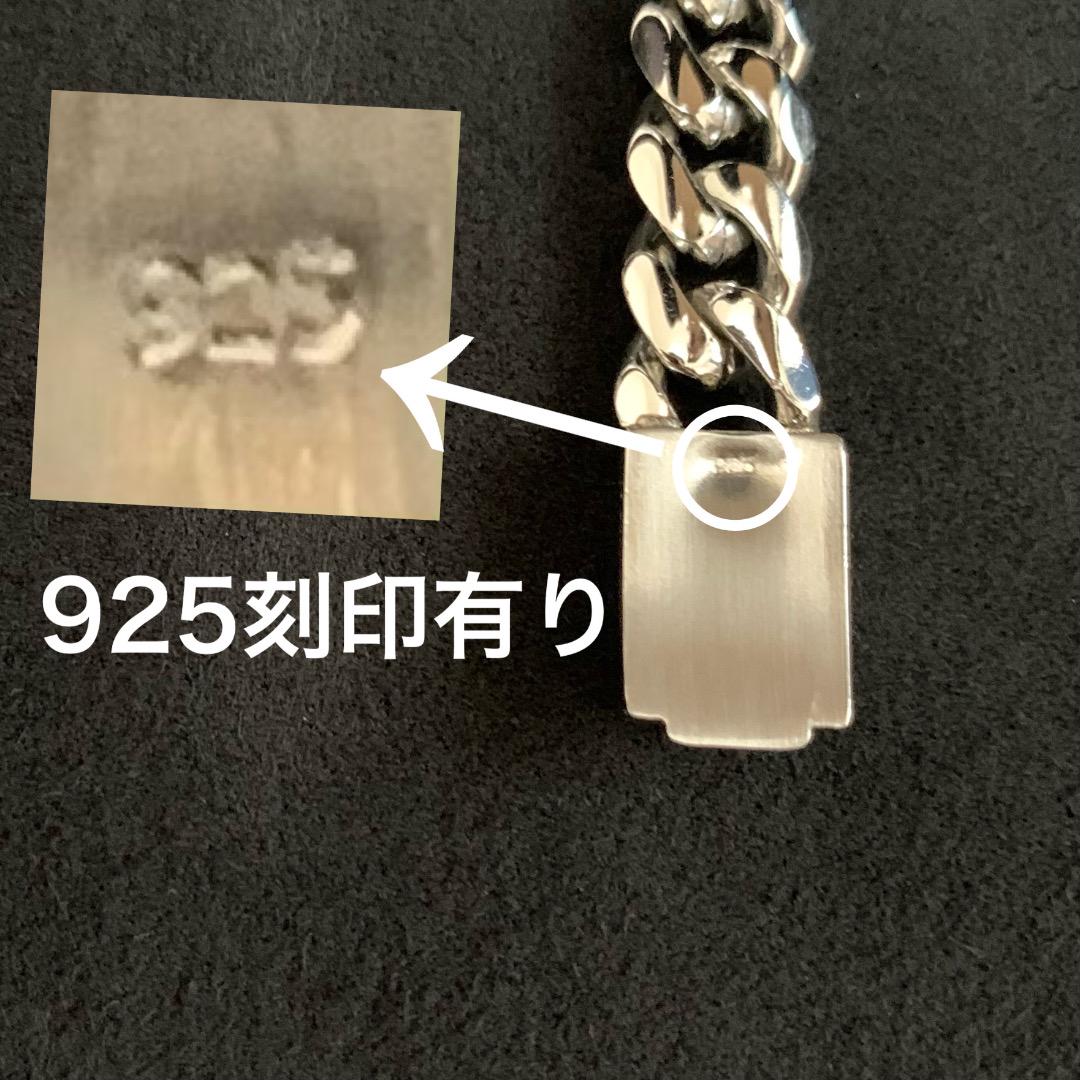美品特別製シルバー925喜平マイアミチェーンメンズネックレス8面