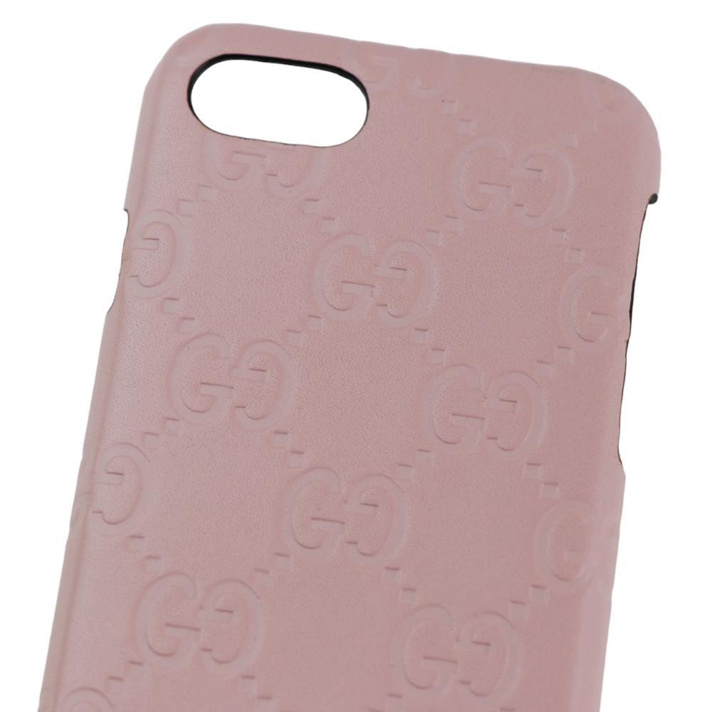 グッチ】グッチシマ レザー iPhone7/8/SEケース キャット