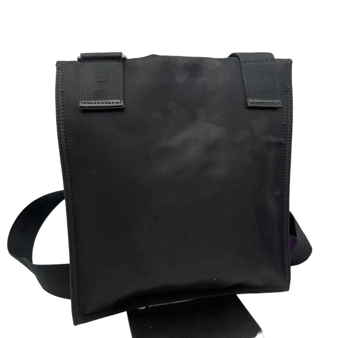 良品✨バーバリー ショルダーバッグ ノバチェック ナイロン ブラック 1092