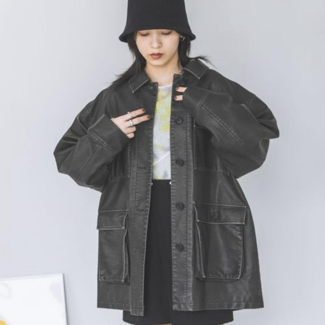 JEANASIS ブリーチレザーCPOジャケット