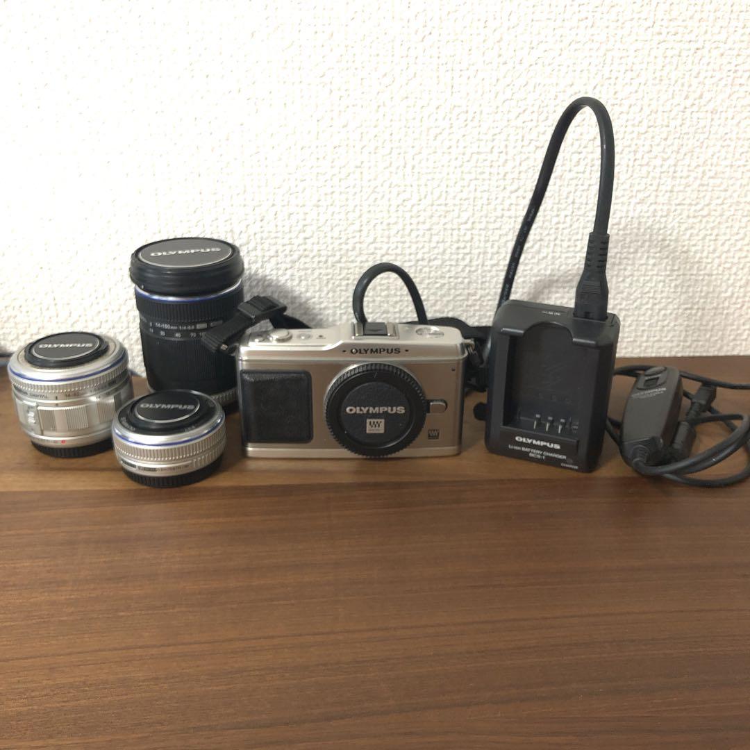 【ジャンク品】OLYMPUS PEN E-P1 シルバー レンズキット
