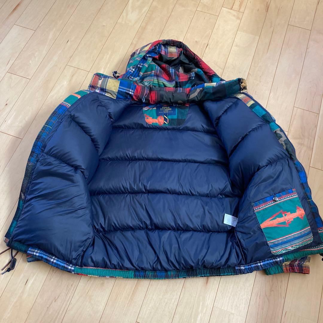 POLO RALPH LAUREN チェック柄ダウンジャケット M POLO RALPH LAUREN チェック柄ダウンジャケット M