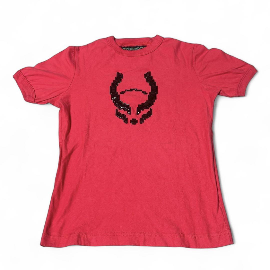 CYBERDOG LONDON 3D logo T-shirt y2k 短丈