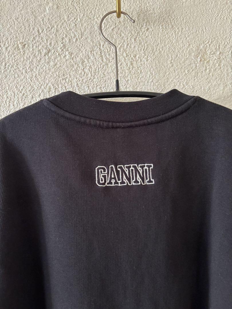 GANNI スウェットプルオーバー バルーンスリーブ GANNI スウェットプルオーバー バルーンスリーブ