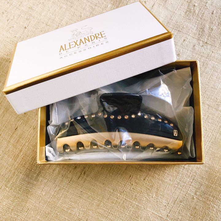 フランス 新品 ALEXANDRE DE PARIS ヘアクリップ ヴァンドーム lkwdP-m97250004228 L 黒 ンにて