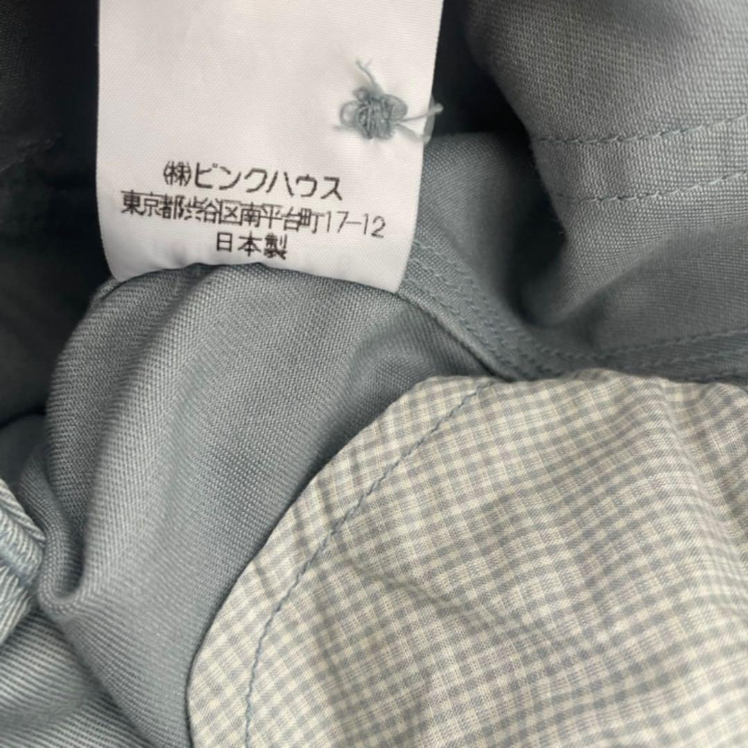 超美品【PINK HOUSE】くまワッペン ロゴ カーゴパンツ ブルー