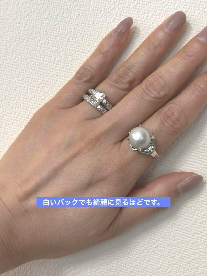 【専用】プラチナ900 南洋真珠１２ミリアップ