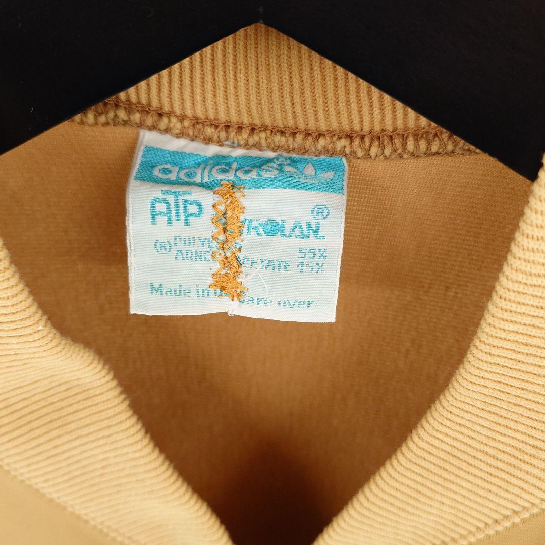 80s ビンテージ adidas ATP L ゴールド ジャージ USA製 80s ビンテージ adidas ATP L ゴールド ジャージ USA製