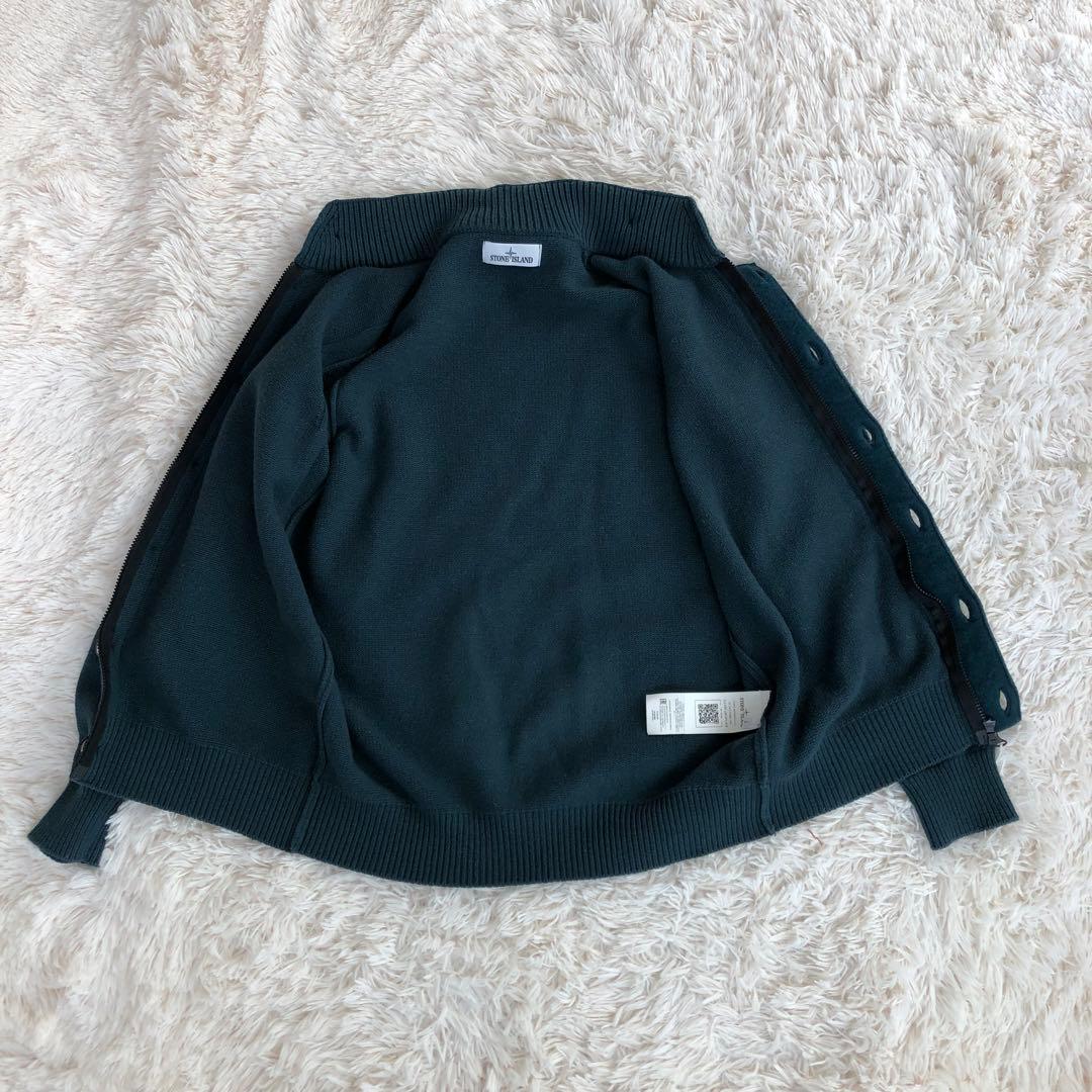 ストーンアイランドニットカーディガンSTONE ISLANDオリーブグリーンL ストーンアイランドニットカーディガンSTONE ISLANDオリーブグリーンL