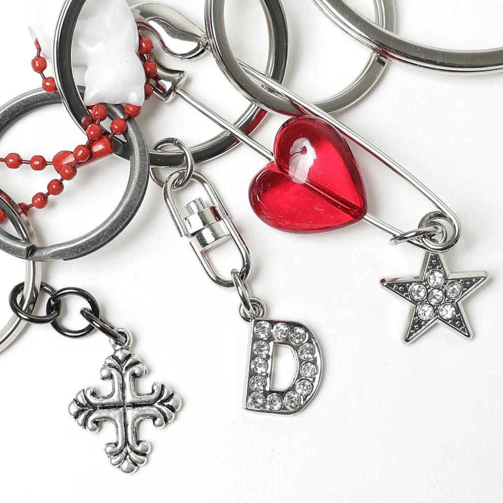 アクセサリー 25ss doublet KEY CHAIN RED
