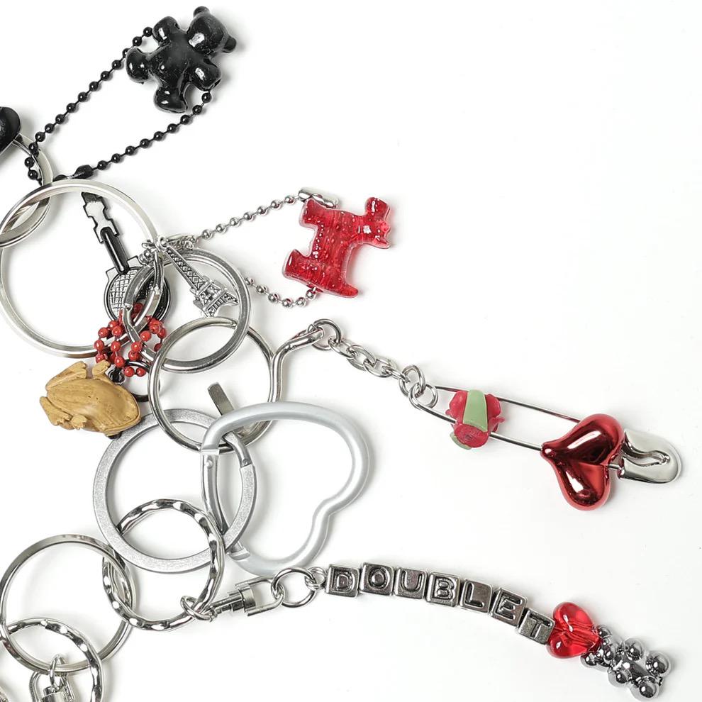 アクセサリー 25ss doublet KEY CHAIN RED