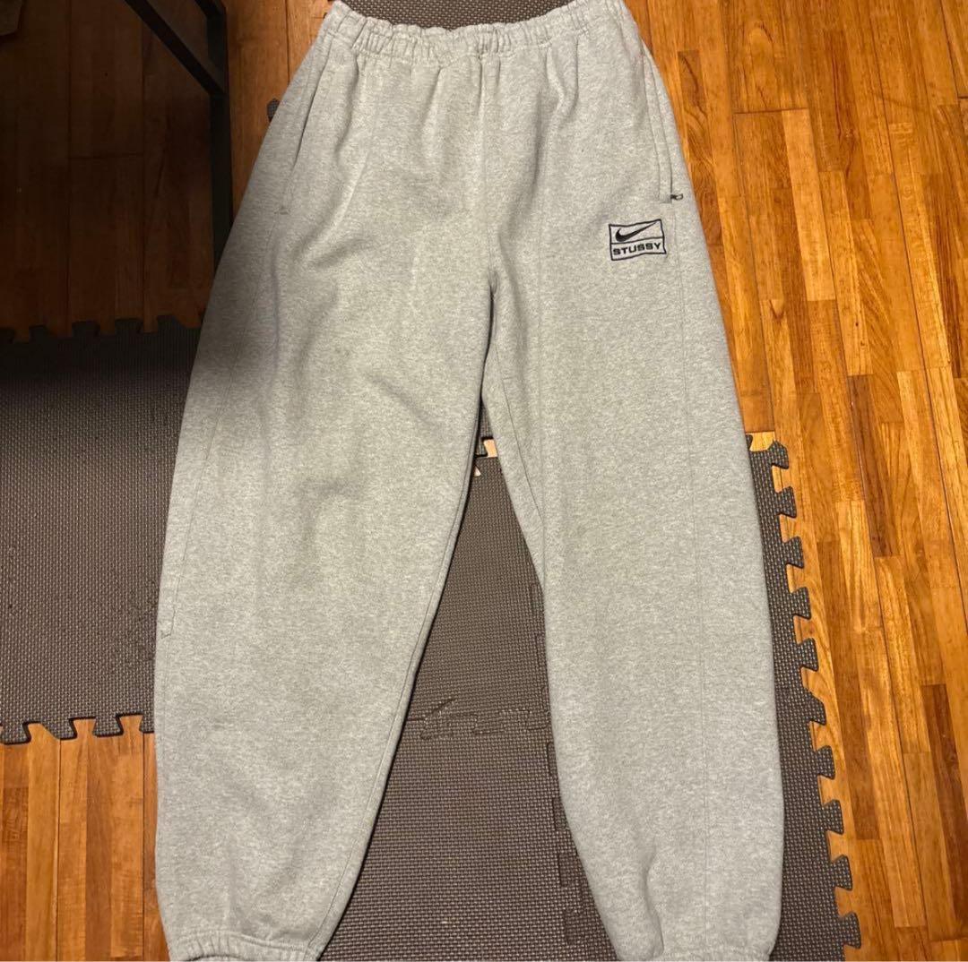 Nike×Stussyグレー スウェットパンツ LL NIKE