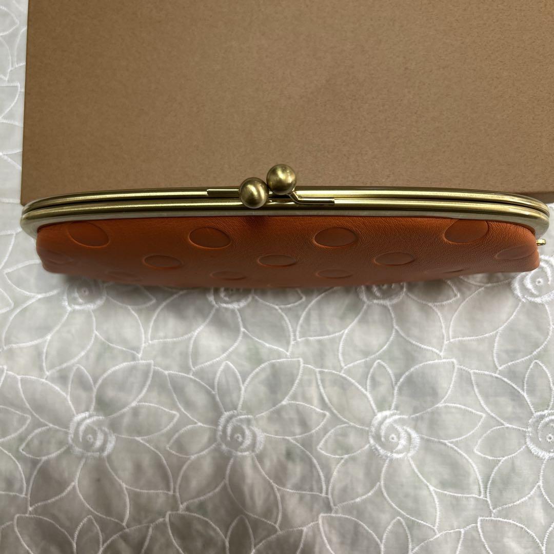 ⁂アンシグネ　ズッケロフィラート　長財布　がま口　オレンジ　55315⁂