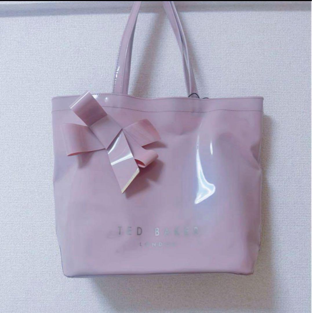 TED BAKERテッドベイカーロンドンエナメルバッグビニール トート