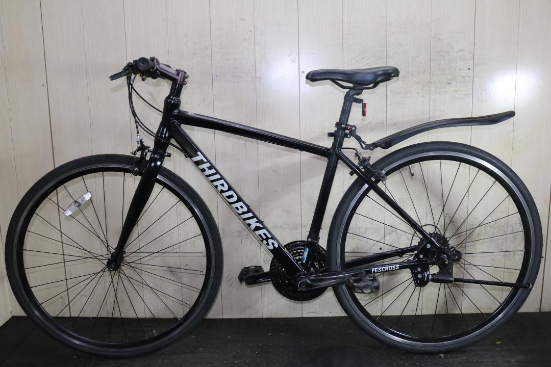 THIRDBIKES 700C アルミ 24速 470mm BLACK クロス