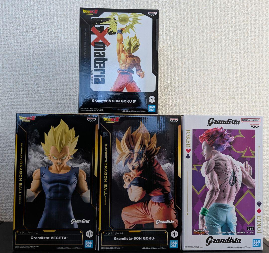 grandista Figure set ヒソカ 悟空 ベジータ ニカ カカシ（Anime
