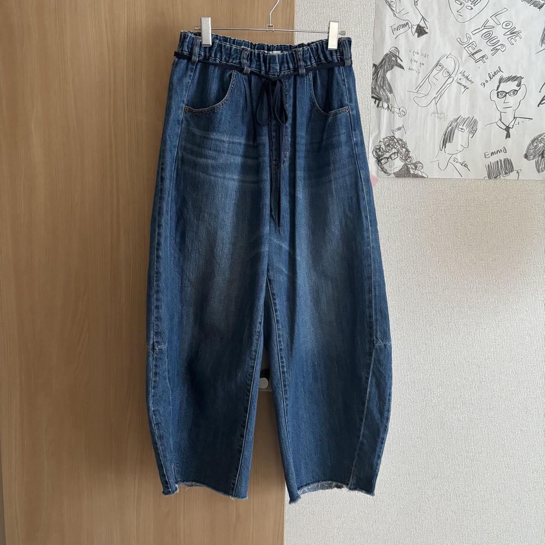 niko and… イージーコクーンデニムパンツ　2024SS ブルー　M
