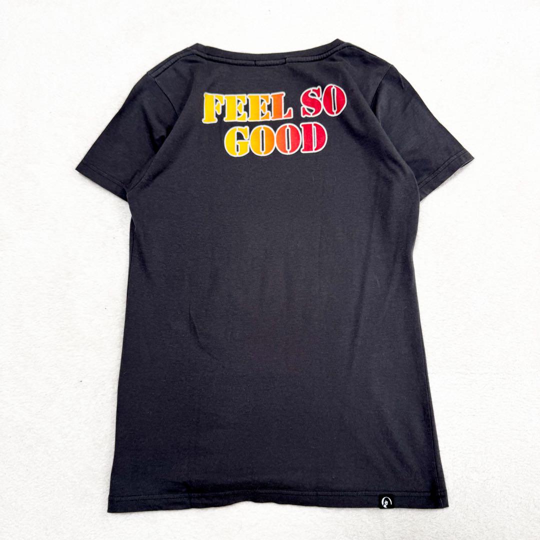 HYSTERIC GLAMOUR　Ｔシャツ　レディース　ヒスガール　星条旗　黒 HYSTERIC GLAMOUR ヒステリックグラマー Tシャツ ヒスガール 黒