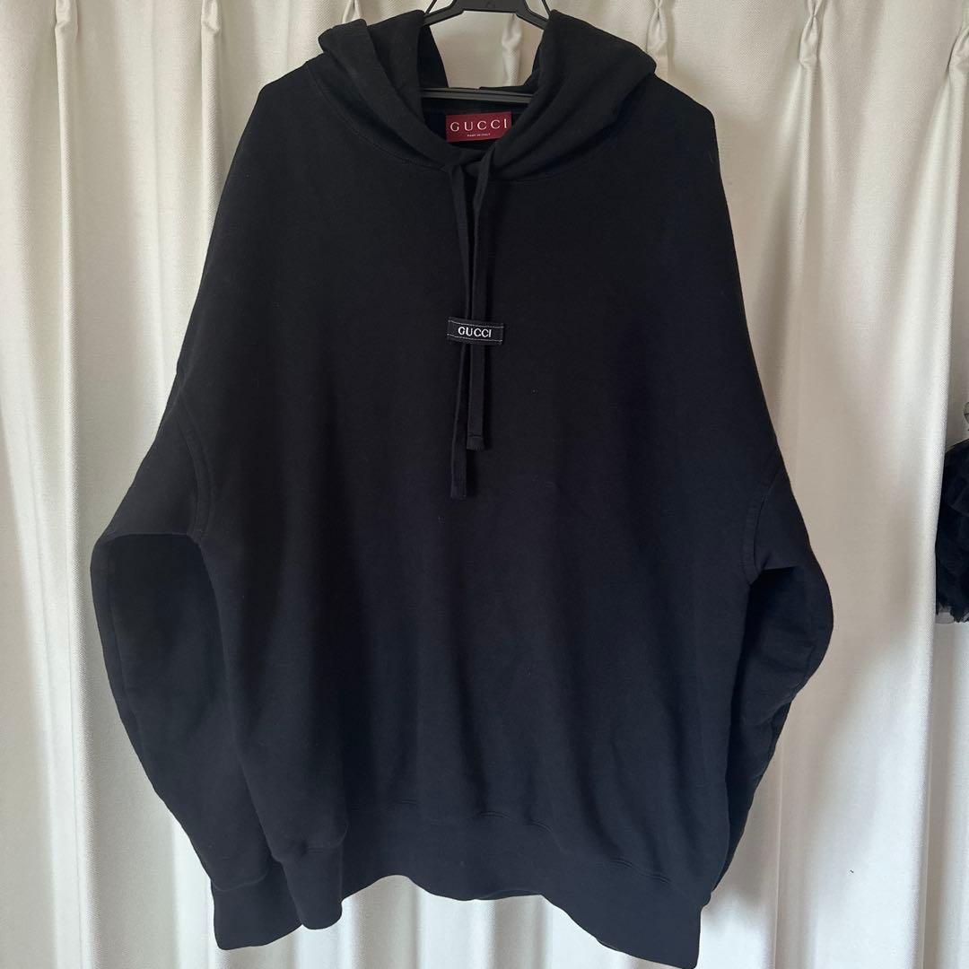 GUCCI ブラック フード付きパーカーM GUCCI