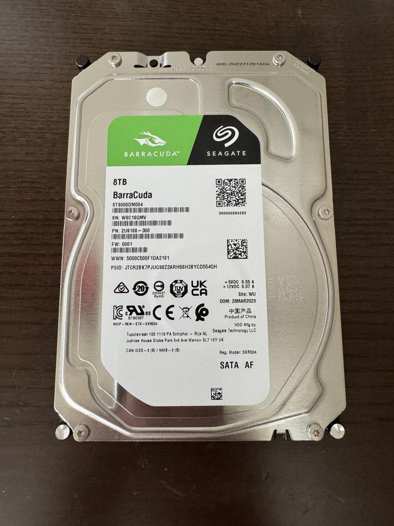 Seagate BarraCuda 3.5インチ 8TB 内蔵 ハードディスク