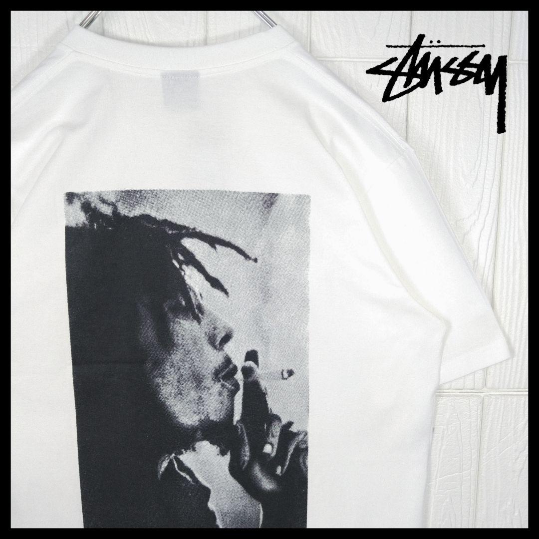 【STUSSY】ボブ・マーリー コラボ Tシャツ 白 (新品未使用タグ付き)