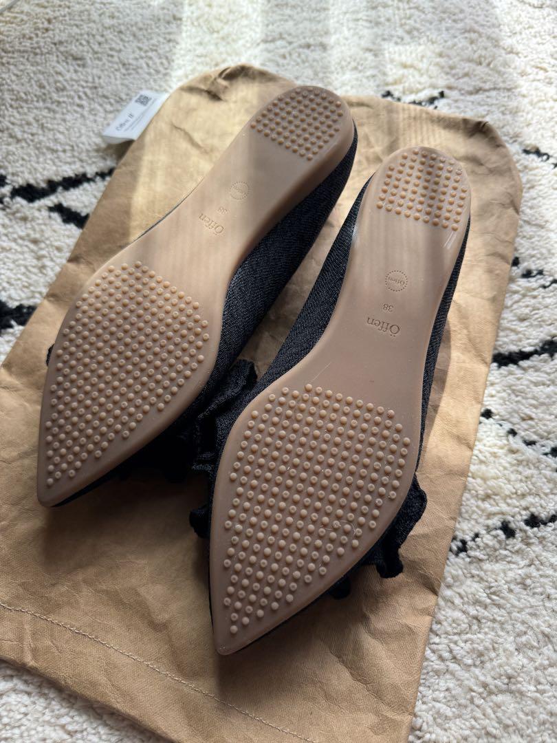 【美品】オッフェン Offen pointed-FRIN / BLACK 38