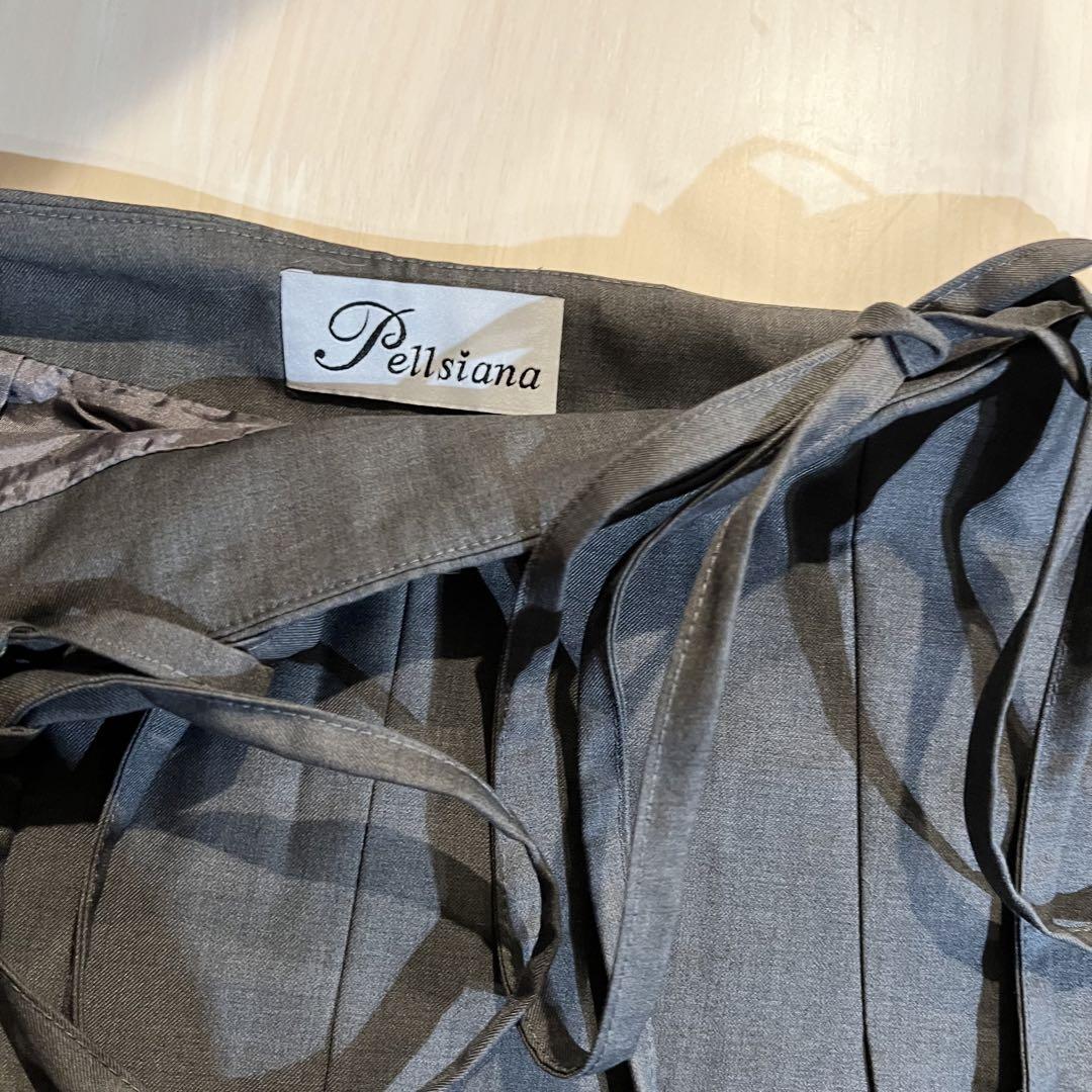 スカート pellsiana ribbon pleats skirt pants