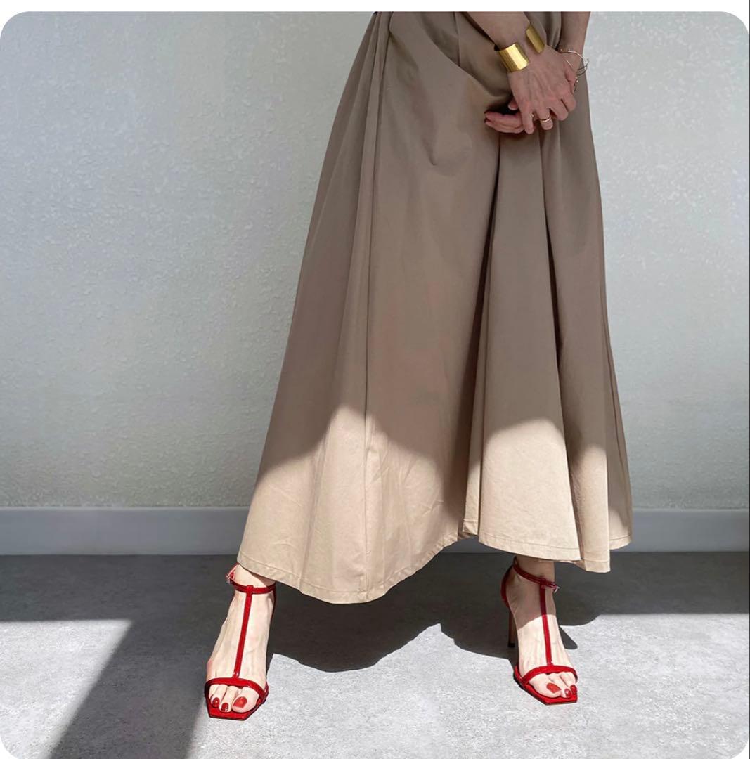 mamian レッド ストラップサンダル S