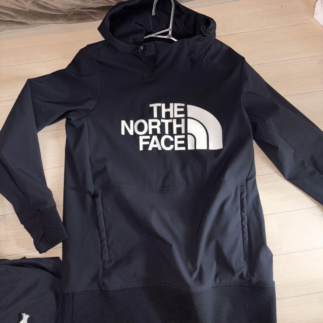 THE NORTH FACE 黒 フード付きパーカー - メルカリ