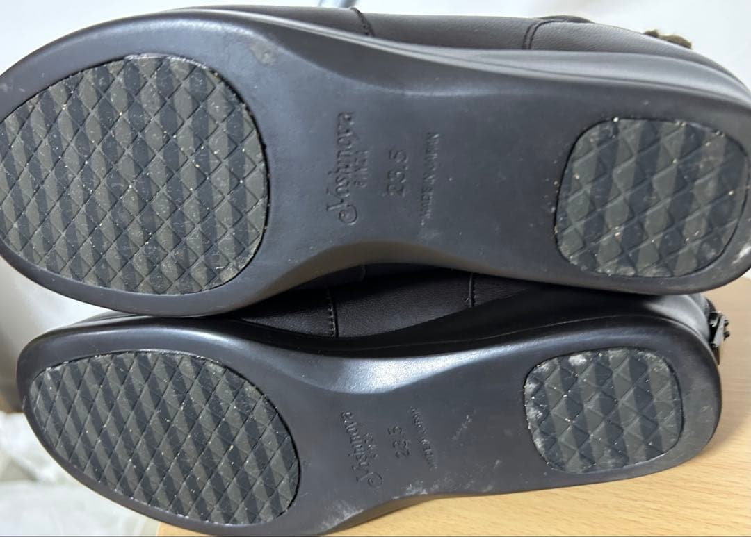 ダークブラウンファーブーツ23.5cm・銀座ヨシノヤ