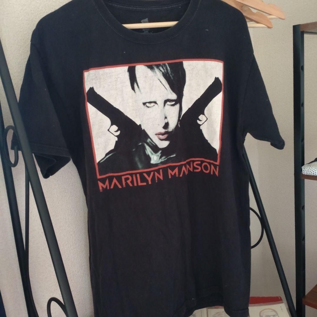 90s Marilyn Manson マリリンマンソンUSA製 コピーライトあり マリリン・マンソン コピーライトあり MARILYN Manson 稲妻