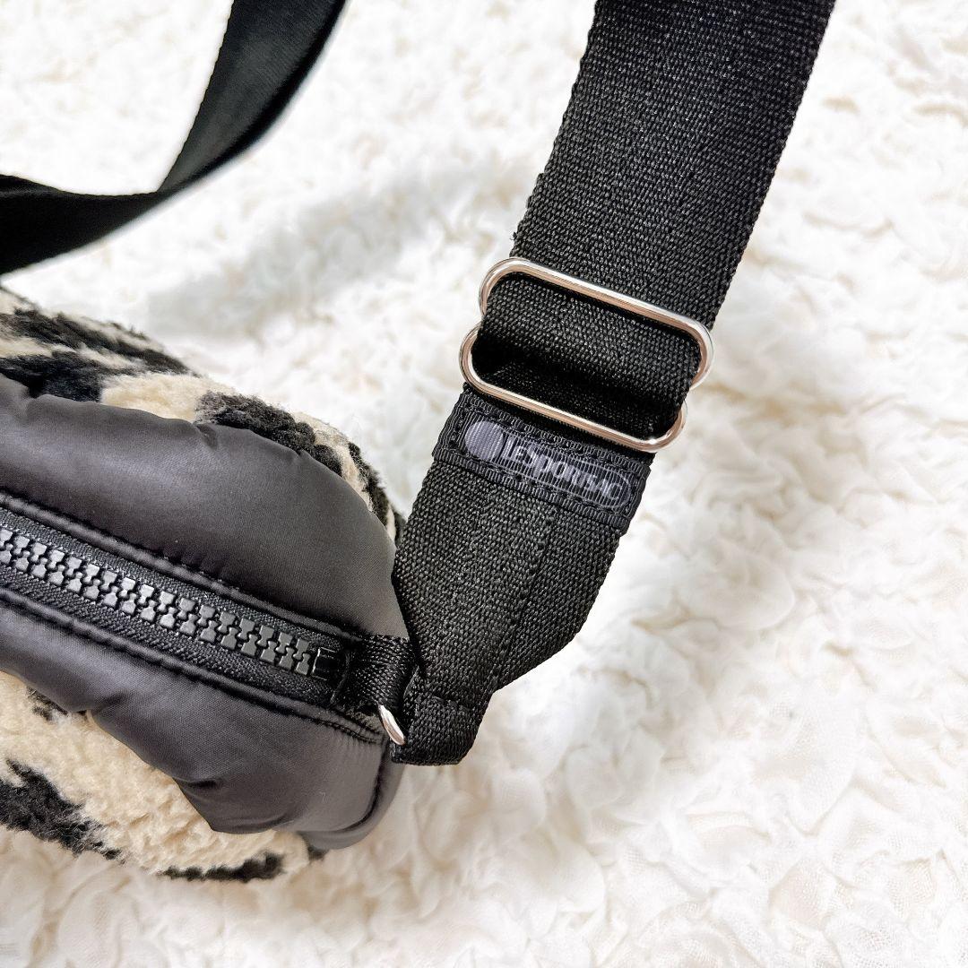 レスポートサック♡ヒョウ柄 ショルダーバッグ ボア レオパード