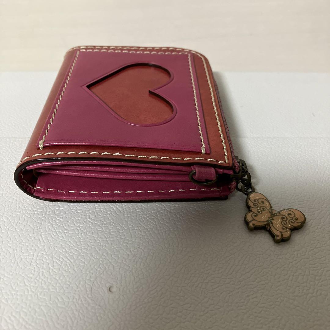 ANNA SUI アナスイ レザー ミニウォレット バタフライ 財布 カード