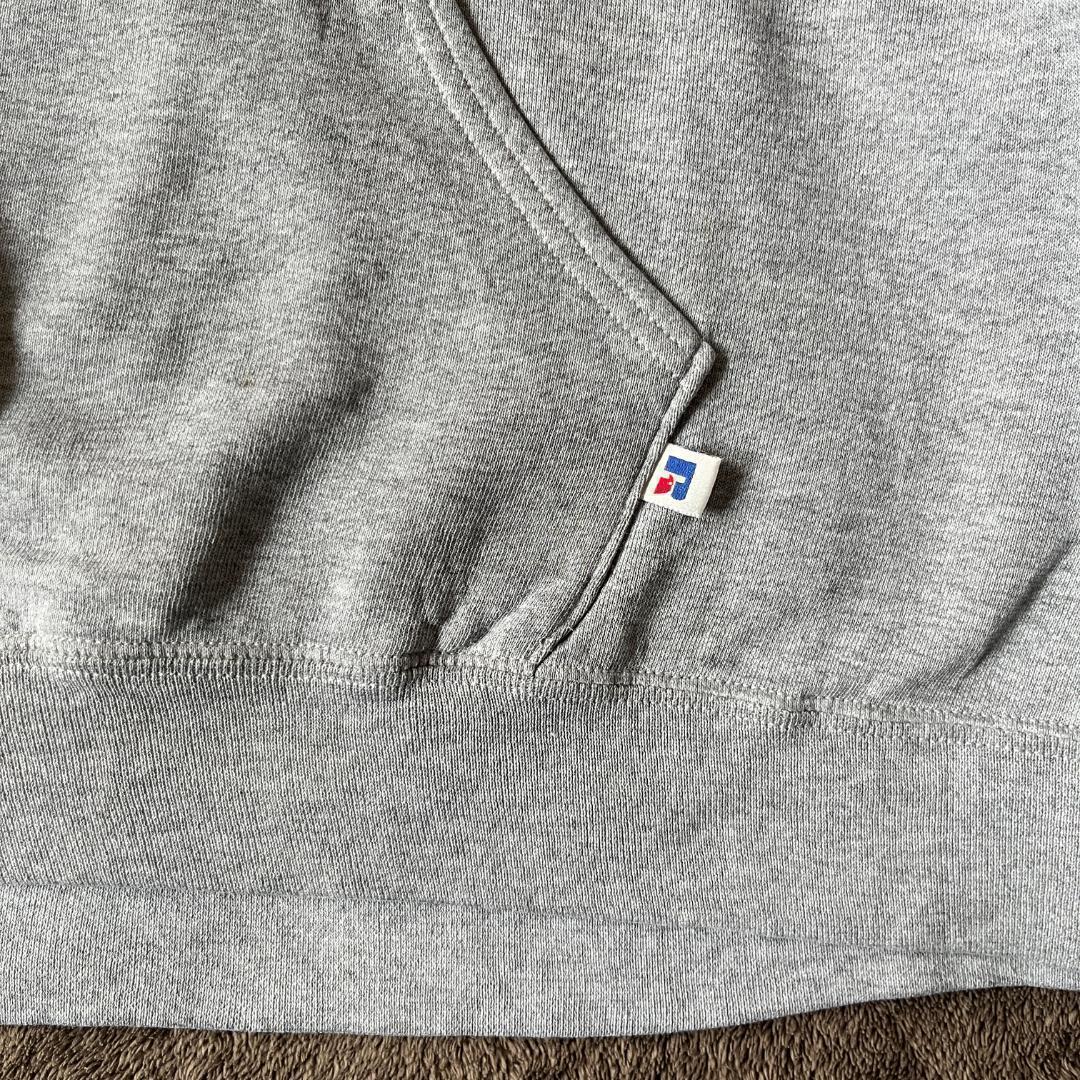 Cityboy 00s Russell Athletic カレッジフーディー 00s ラッセルアスレチック フーディー カレッジロゴ グレー XXL
