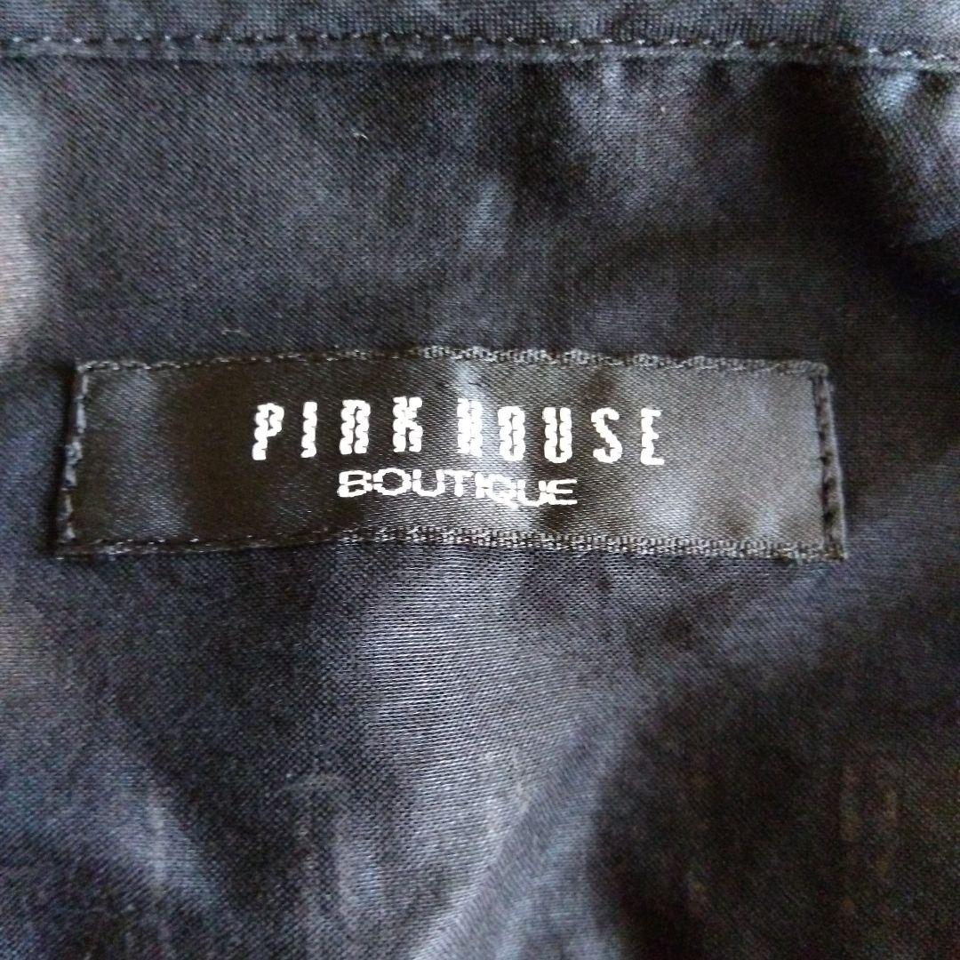 PINK HOUSE　綿ローン　ブラウス　フード付き　豪華レース