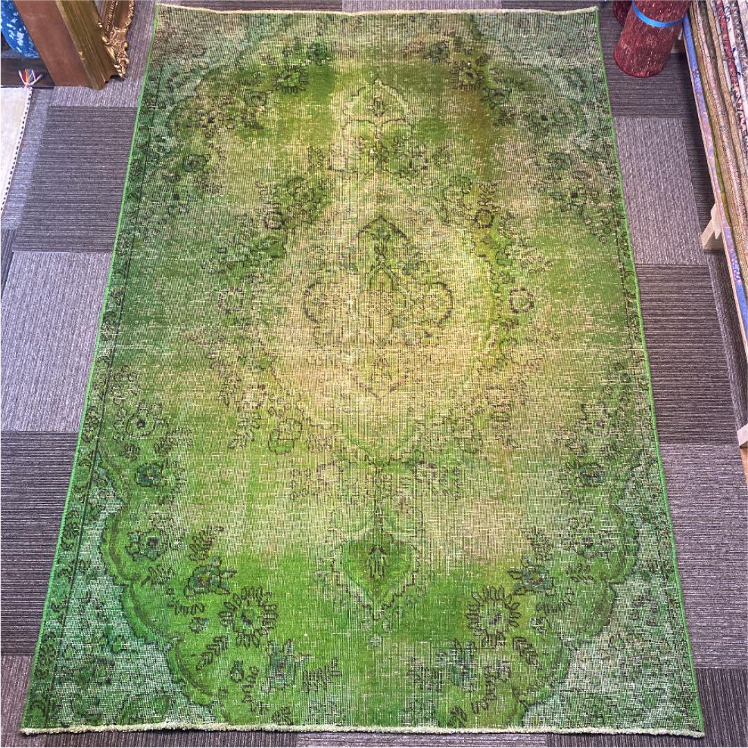 アートビンテージトライバルラグ 201cmX137cm NO.520 画像2