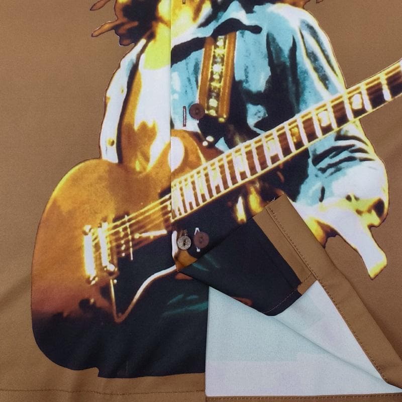WACKO MARIA BOB MARLEY柄 ボタンダウンシャツ L569