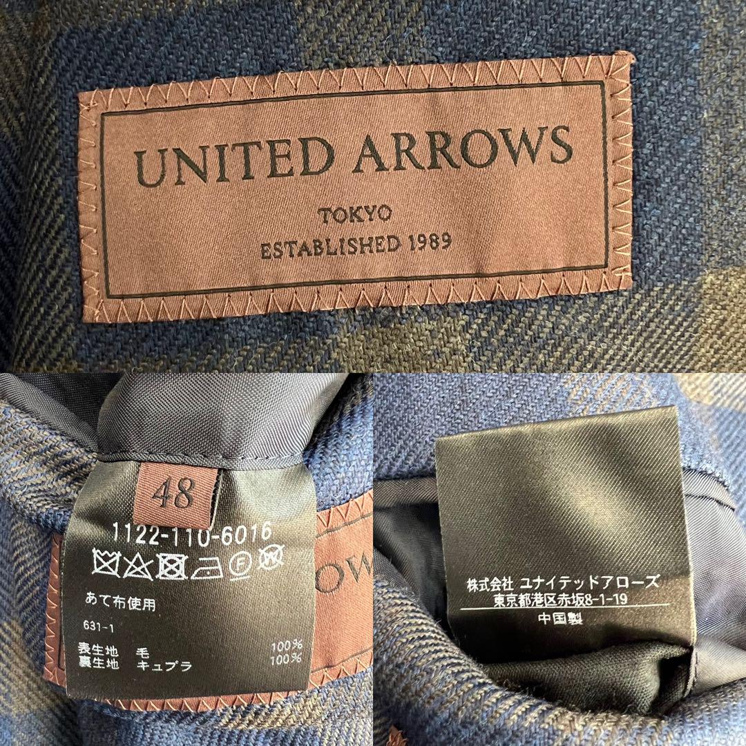 新品同様 UNITED ARROWS TOKYO 3B段返 ジャケット 48