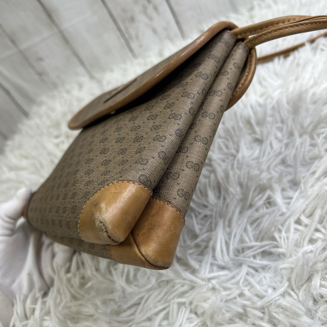 GUCCI ショルダーバッグ オールドグッチ マイクロGG PVC レザー