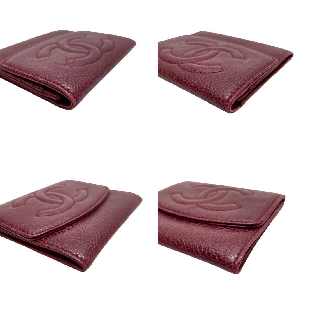 478 CHANEL シャネル コインケース 小銭入れ ココマーク レッド