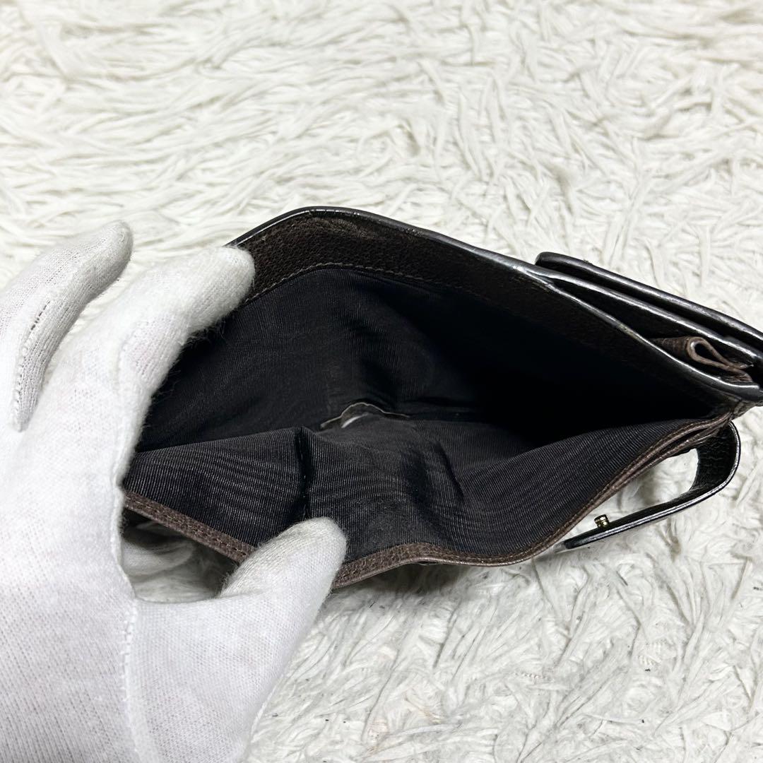 極美品　グッチ　オフィディア　折り財布　Wホック　マーモント　シェリーライン