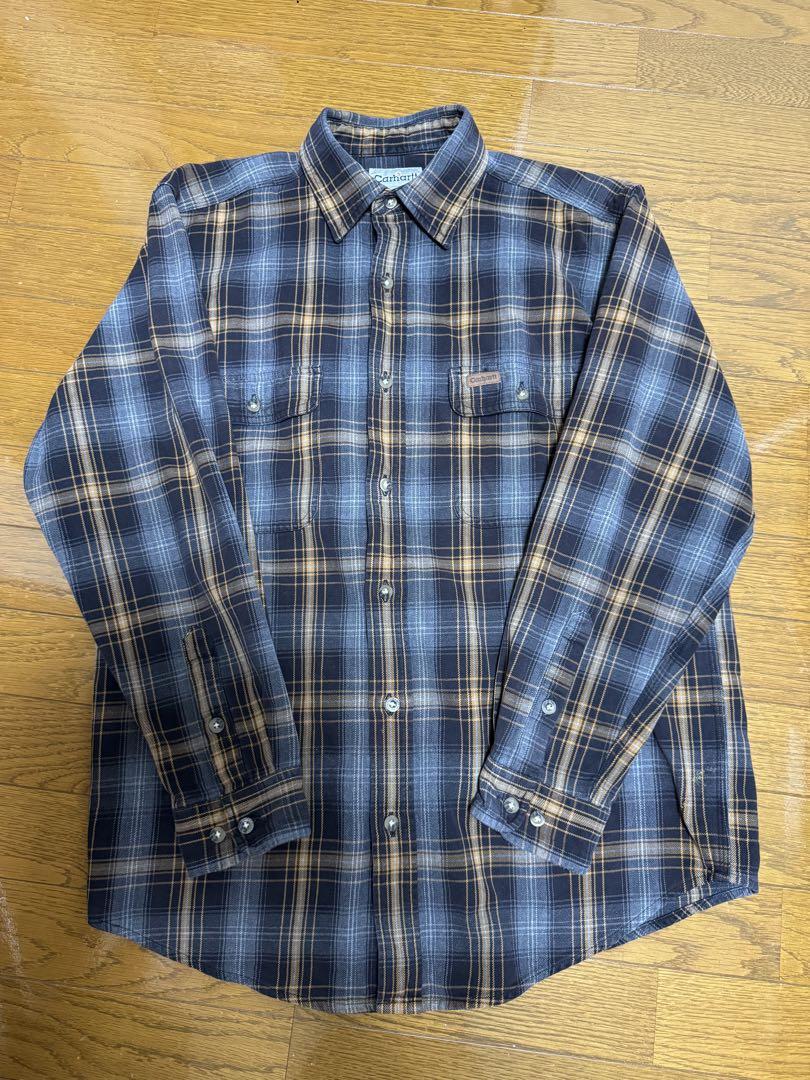 希少　90s 00sヴィンテージ　カーハート　ネルシャツ　オンブレチェックシャツ