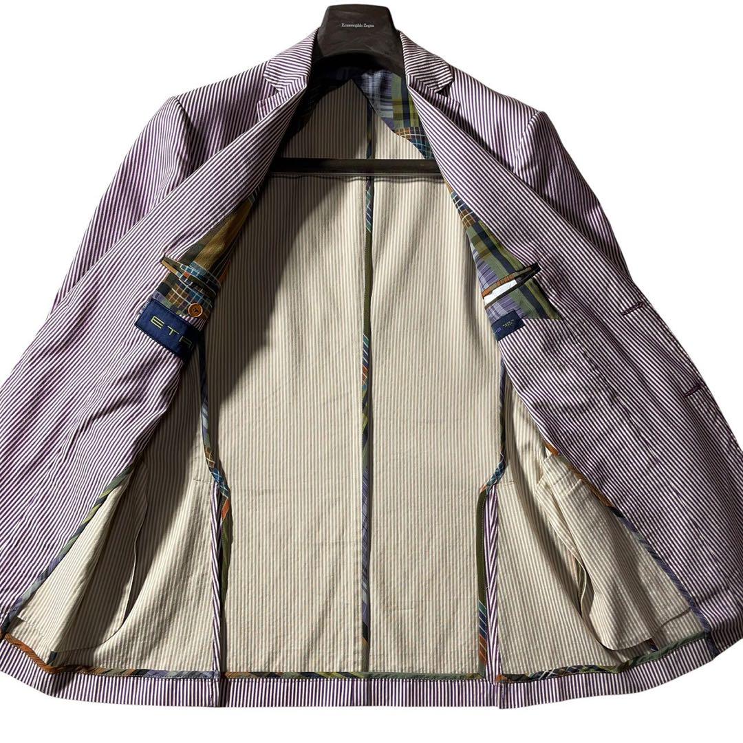 ✨️極美品✨️エトロ ETRO テーラードジャケット ストライプ