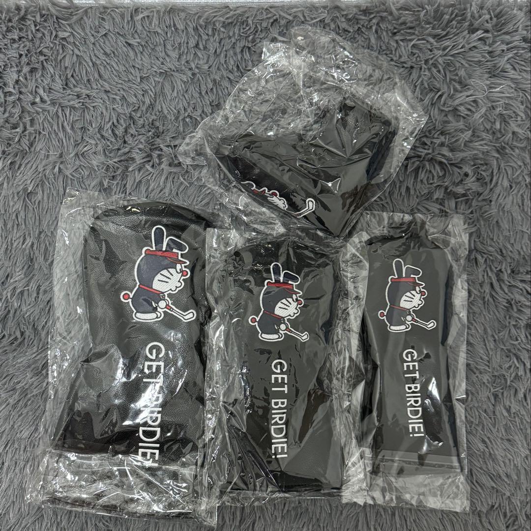 【4点セット】 新品 ドラえもん ゴルフクラブ ヘッドカバー Golf