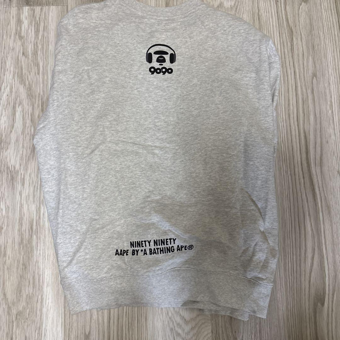 9090AAPE NINETY NINETY トレーナー XL グレー