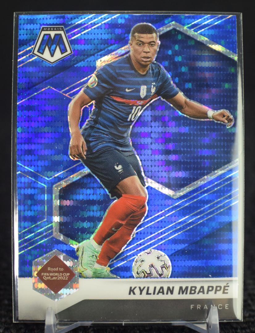 2022 Kylian Mbappe Mosaic Prizm Blue