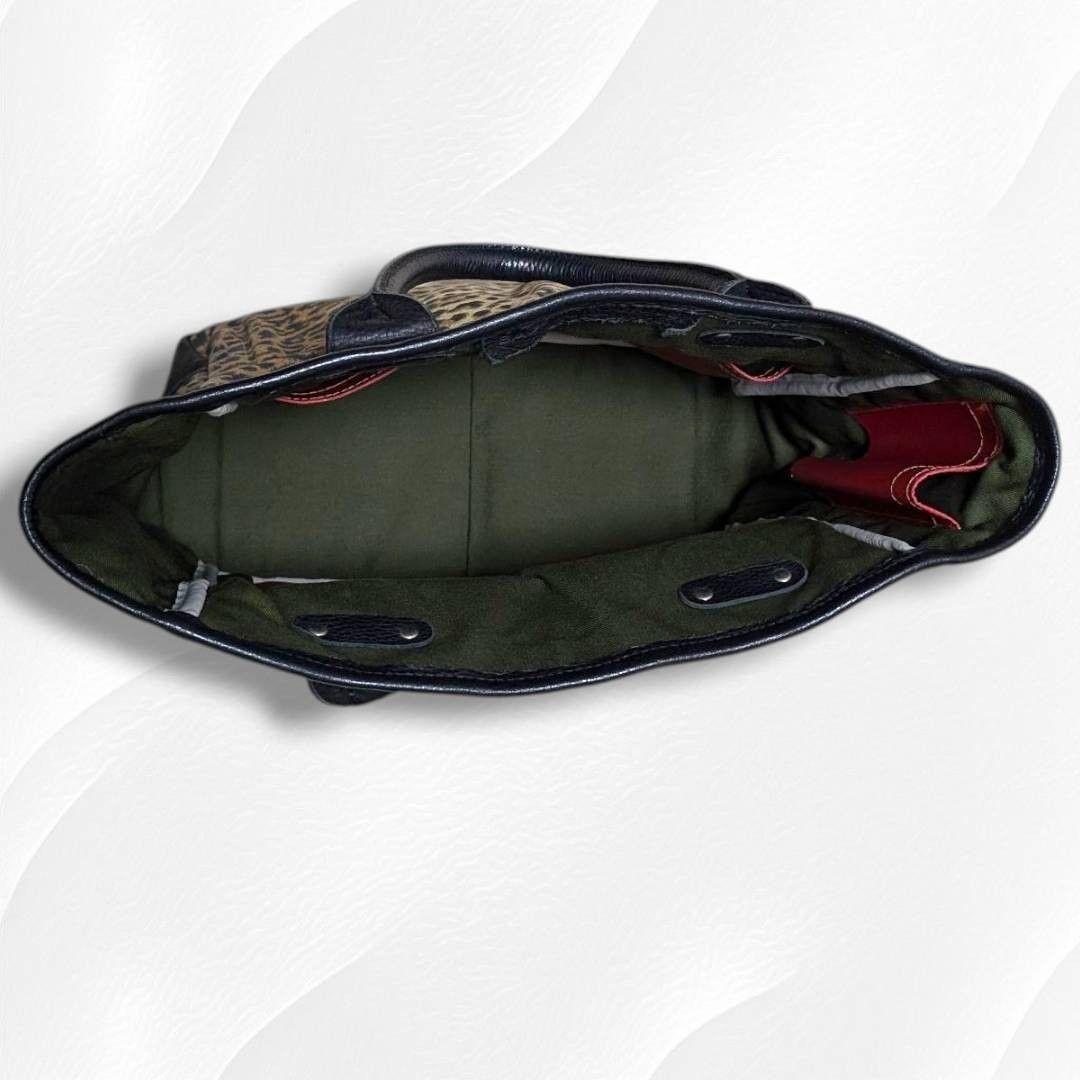 USA製 バッグスインプログレス トートバッグ レオパード A4 自立