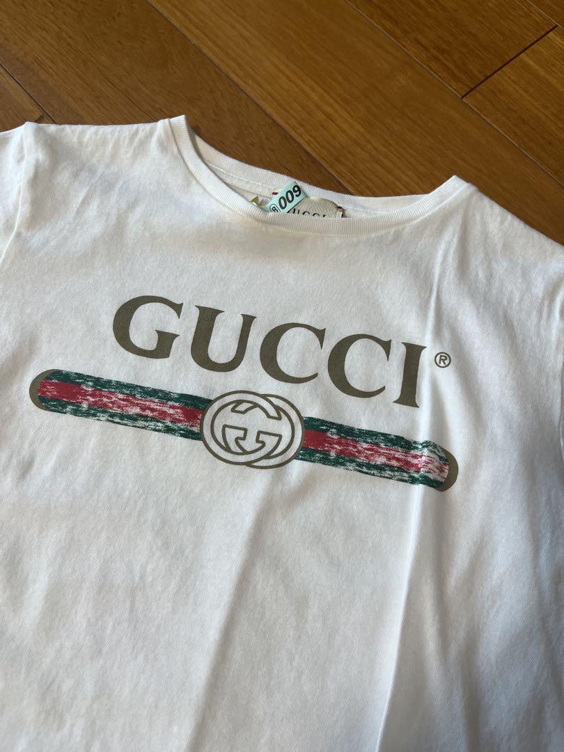 GUCCI  Ｔシャツ　白　レディース　クリーニング済み　XS 相当