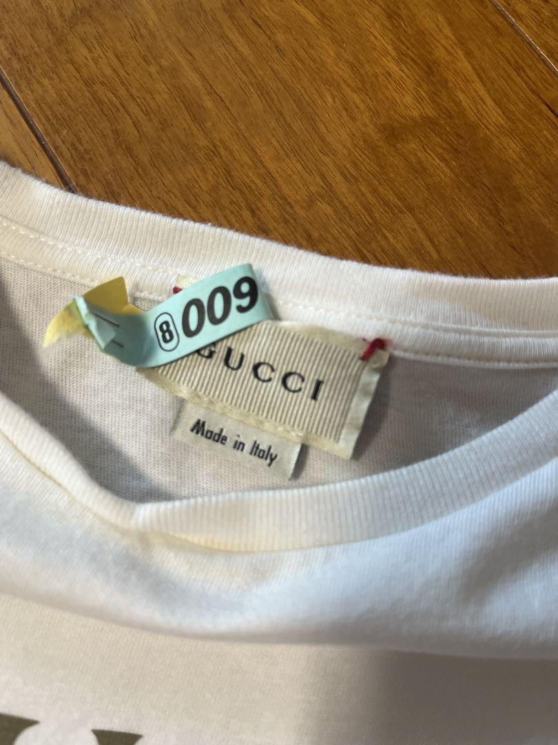 GUCCI  Ｔシャツ　白　レディース　クリーニング済み　XS 相当
